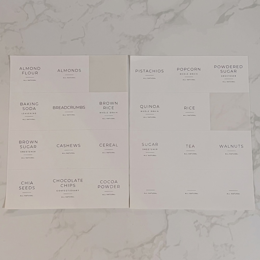 39 Pantry Labels - Picture 3 of 6